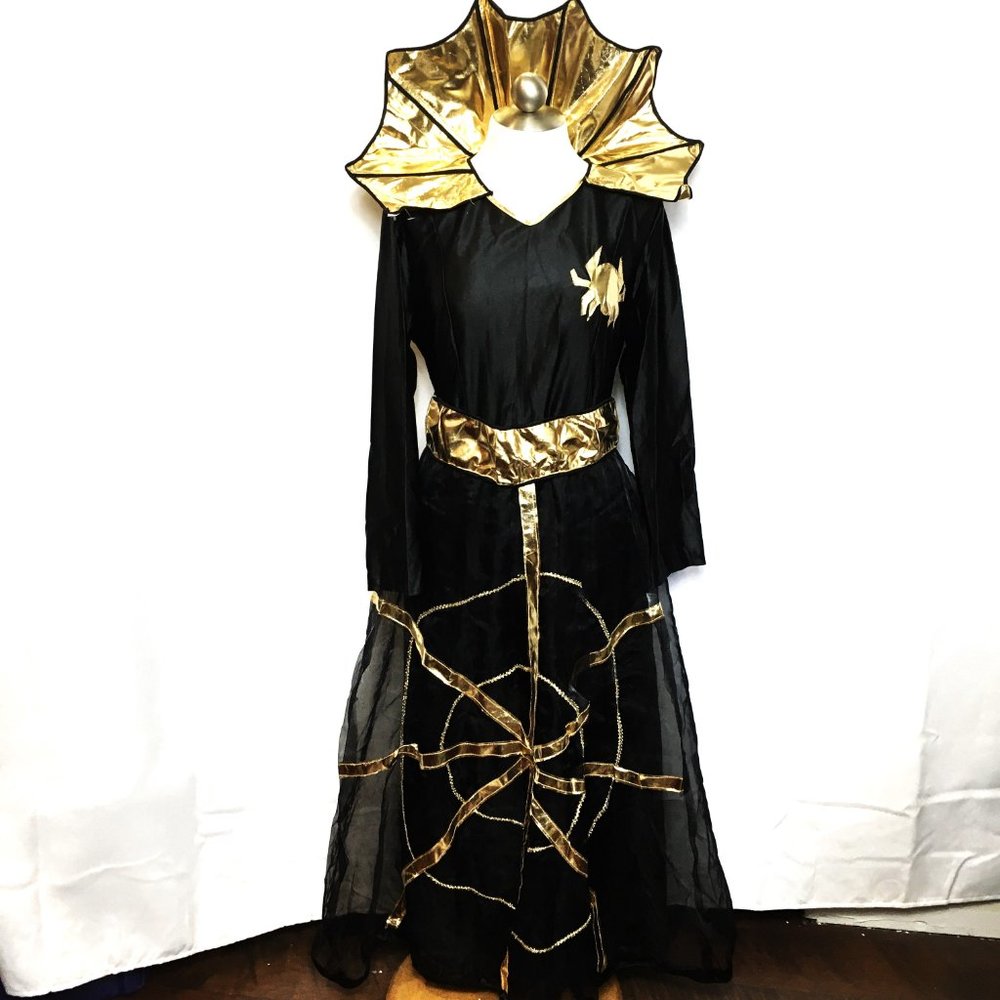 Spider Queen Witch Lady Costume Funny Fashion NWOT Vtg